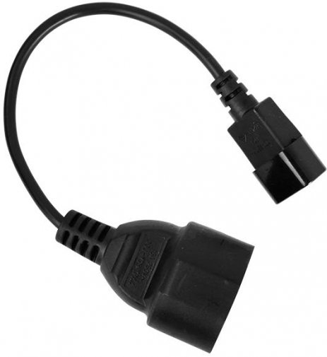 Кабель живлення Gemix C14 / C14 0.3m Black (GC 1113A)