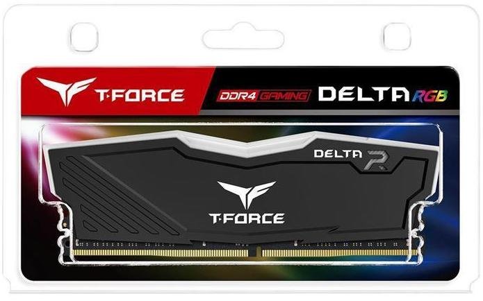 Оперативна пам’ять Team T-Force Delta RGB Black DDR4 1x8GB (TF3D48G3200HC16C01)