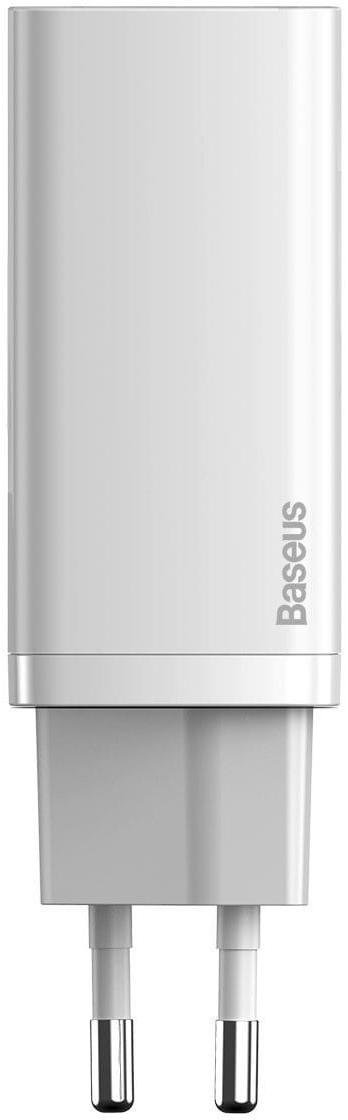  Зарядний пристрій Baseus GaN2 Lite Quick Charger 65W White (CCGAN2L-B02)
