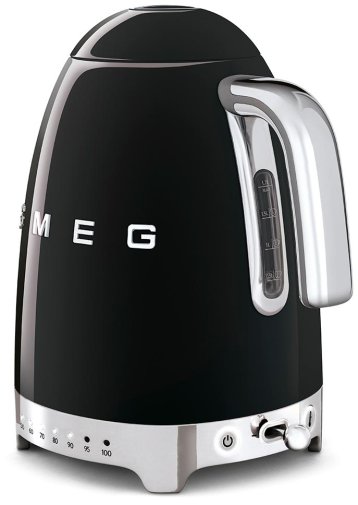 Електрочайник Smeg Retro Style Black (KLF04BLEU)
