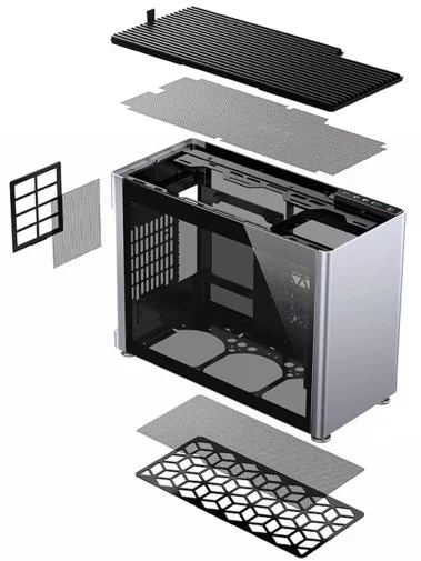 Фото: Корпус Jonsplus i100-G Aluminum Silver with window (i100-G_Silver) № 15 | KTC