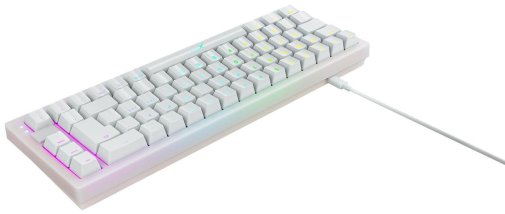 Клавіатура Xtrfy K5 RGB Kailh Red 68 Keys UKR White (K5-RGB-CPT-TPWHITE-R-UKR)