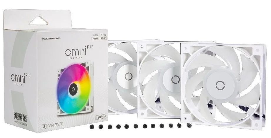 Фото: Кулер Tecware Omni P12 White 3pcs (TWAC-OMP12-3WH) № 5 | KTC