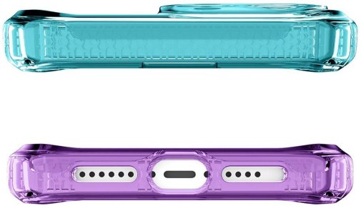 Чохол iTSkins for iPhone 14 Pro SUPREME R PRISM with MagSafe light blue and light purple (AP4X-SUPMA-LBLP)