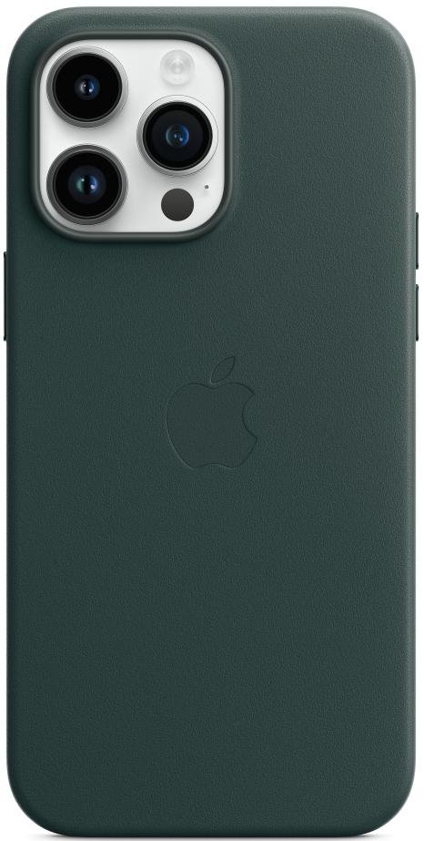 Чохол Apple for iPhone 14 Pro Max - Leather Case with MagSafe Forest Green (MPPN3)