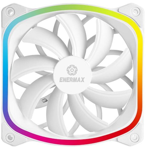 Вентилятор для корпуса ENERMAX SQUA RGB White 3psc (UCSQARGB12P-W-BP3)