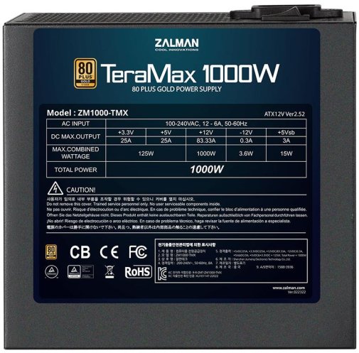 Блок живлення Zalman 1200W TeraMax ZM1200-TMX