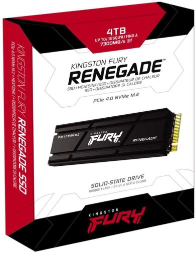 SSD-накопичувач Kingston Fury Renegade 2280 PCIe 4.0 x4 NVMe with radiator 4TB (SFYRDK/4000G)