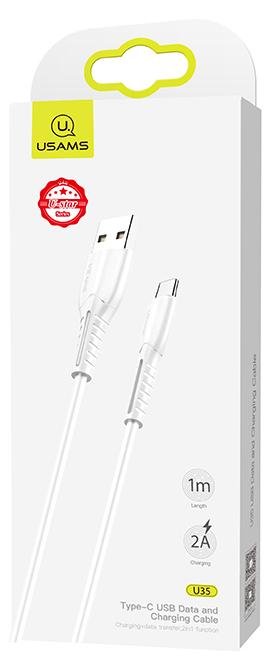 Кабель Usams US-SJ366 U35 AM/Type-C 1m White (SJ366USB02)