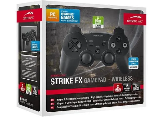 Фото: Геймпад SPEEDLINK Strike FX Wireles (SL-6567-BK) чорний № 9 | KTC