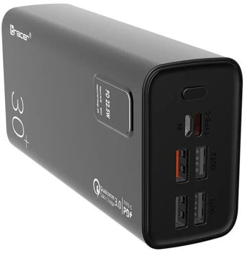 Фото: Батарея універсальна Tracer TRABAT47062 30000mAh QC/PD/SCP Black № 10 | KTC