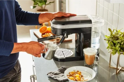 Фото: Ріжкова кавоварка KitchenAid Espresso machine Artisan 5KES6503 Onyx Black (5KES6503EOB) № 26 | KTC