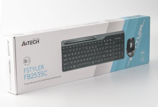 Комплект клавіатура+миша A4tech FB2535C Smoky Grey