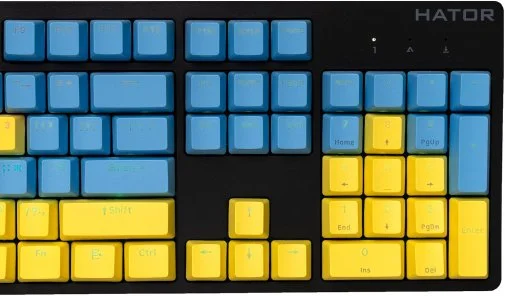 Фото: Клавіатура Hator Rockfall EVO Ukrainian Kailh Optical Black (UKR-HTK-610) № 9 | KTC