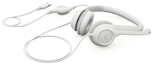 Фото: Гарнітура Logitech H390 USB Off White (981-001286) № 19 | KTC