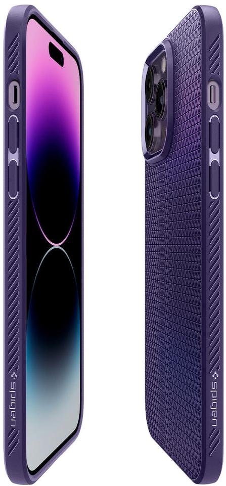 Чохол Spigen iPhone 14 Pro Max - Liquid Air Deep Purple (ACS05575)