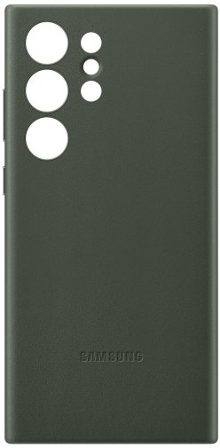 Чохол Samsung for Galaxy S23 Ultra S918 - Silicone Leather Case Green (EF-VS918LGEGRU)