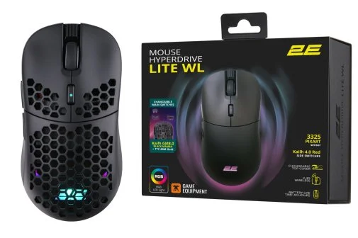 Фото: Миша 2E HyperDrive Lite RGB Wireless Black (2E-MGHDL-WL-BK) № 25 | KTC