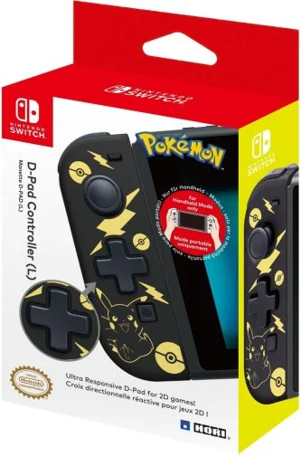 Фото: Геймпад Hori D-Pad for Nintendo Switch - Pikachu Black/Gold (810050910095) № 7 | KTC