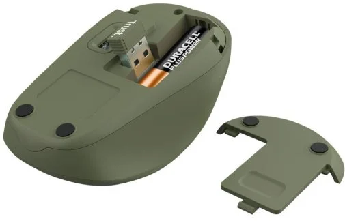 Фото: Миша Trust Yvi Silent Eco Wireless Green (24552_TRUST) № 8 | KTC