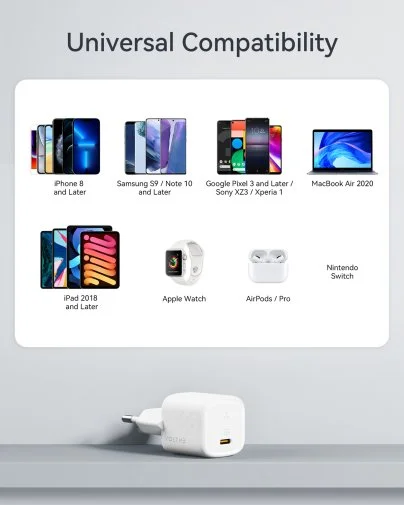 Фото: Зарядний пристрій VOLTME Revo Mini 30W GaN III White (V2009) № 15 | KTC