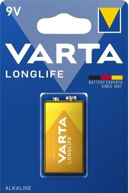 Батарейка Varta Longlife 6LR61 BLI/1 (04122101411)