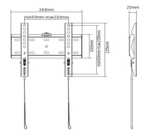 Фото: Кронштейн Gembird WM-42F-01 Black № 6 | KTC