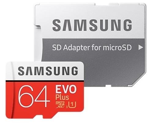 Карта пам'яті Samsung Evo Plus Micro SDXC 64GB (MB-MC64HA/RU)