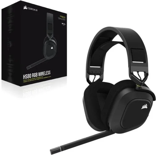 Фото: Гарнітура Corsair HS80 RGB Wireless Carbon (CA-9011235-EU) № 8 | KTC