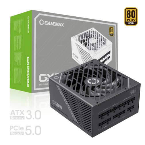 Блок живлення Gamemax 850W GX-850 Pro Black ATX3.0 PCIe5.0 (GX-850 PRO BK (ATX3.0 PCIe5.0))