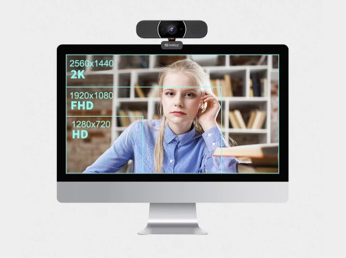 Web-камера Sandberg All-in-1 Webcam 2K HD (134-37)