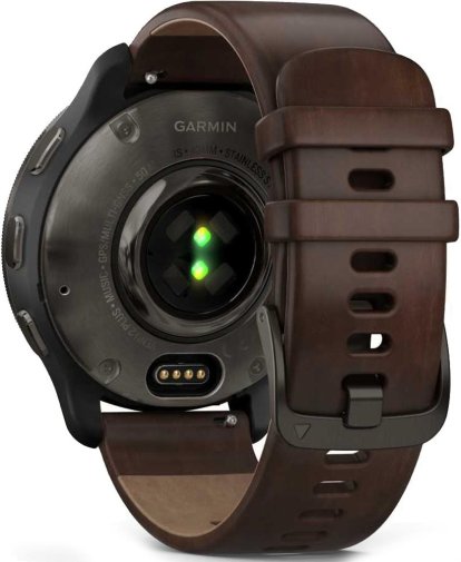 Смарт годинник Garmin Venu 2 Plus Black Slate Leather (010-02496-15)