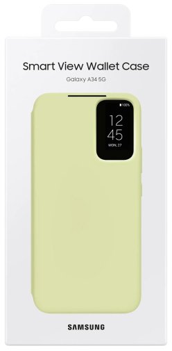 Чохол Samsung for Samsung A34 A346 - Smart View Wallet Case Lime (EF-ZA346CGEGRU)