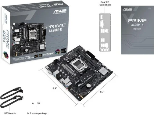 Фото: Материнська плата ASUS PRIME A620M-K № 8 | KTC