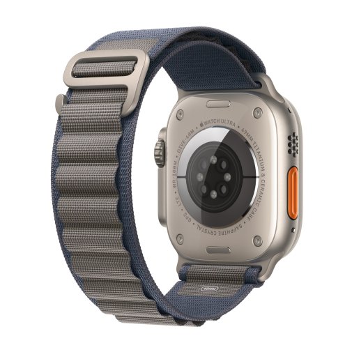 Смарт годинник Apple Watch Series Ultra 2 GPS 49mm Titanium Case with Blue Alpine Loop - Small (MREK3)