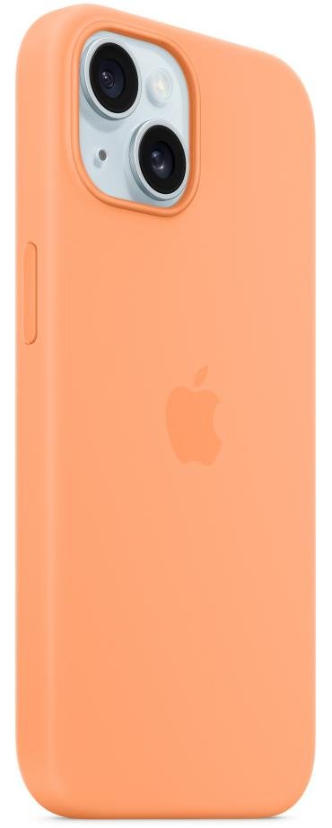 Чохол Apple for iPhone 15 - Silicone Case with MagSafe Orange Sorbet (MT0W3)