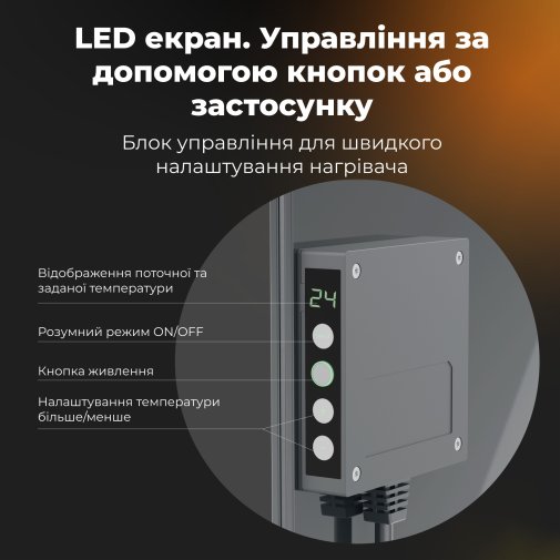 Конвектор AENO Premium Eco Smart GH5S LED Grey (AGH0005S)