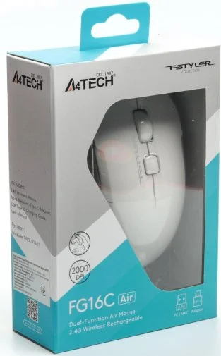 Фото: Миша A4tech Fstyler FG16C Air White № 22 | KTC