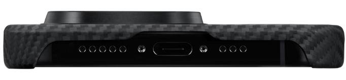 Чохол Pitaka for iPhone 15 Pro Max - MagEZ Case 4 Twill 600D Black/Grey (KI1501PMA)