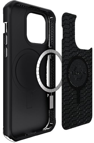 Чохол iTSkins for iPhone 15 BALLISTIC R NYLON with MagSafe Black (AP5N-HMABA-BLCK)