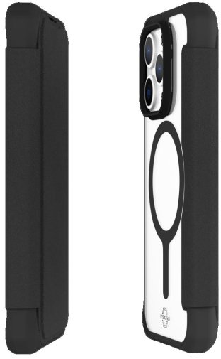  Чохол iTSkins for iPhone 15 Pro Max HYBRID R Folio Black (AP5U-HYFMA-BKRL)