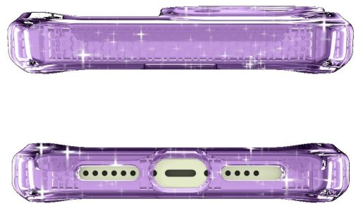 Чохол iTSkins for iPhone 15 HYBRID R Spark with MagSafe Light purple (AP5N-HBSPM-LIPP)