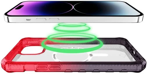 Фото: Чохол iTSkins for iPhone 15 Supreme R Prism with MagSafe Coral and black (AP5N-SUPMA-COBK) № 11 | KTC