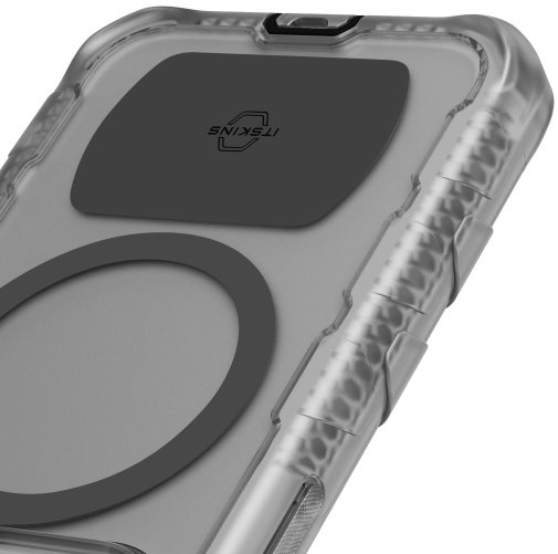 Чохол iTSkins for iPhone 15 Pro Vault R Frost with MagSafe Grey and black (AP5U-VAMFR-GYBK)