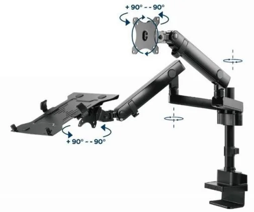 Фото: Кронштейн Gembird MA-DA3-02 Black № 20 | KTC