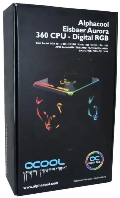 Фото: Система рідинного охолодження Alphacool Eisbaer Aurora 360 CPU Digital RGB (11730) № 12 | KTC