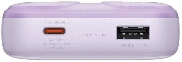  Батарея універсальна Baseus Comet Digital Display 10000mAh 22.5W Purple (PPMD020005)