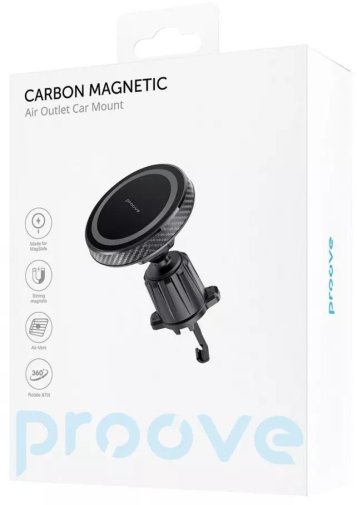 Кріплення для мобільного телефону Proove Carbon Magnetic Air Outlet Car Mount (CHCM00000001)