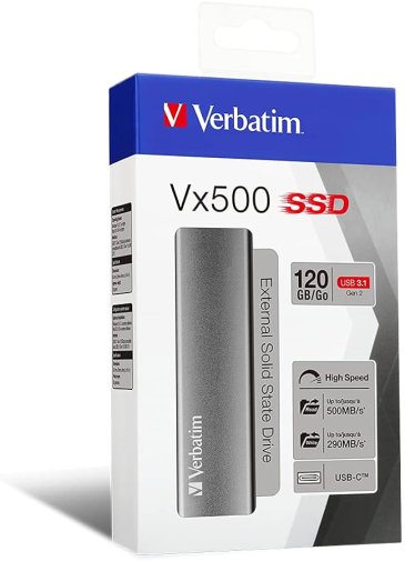 Зовнішній SSD-накопичувач Verbatim Vx500 USB 3.1 G2 120GB (47441)