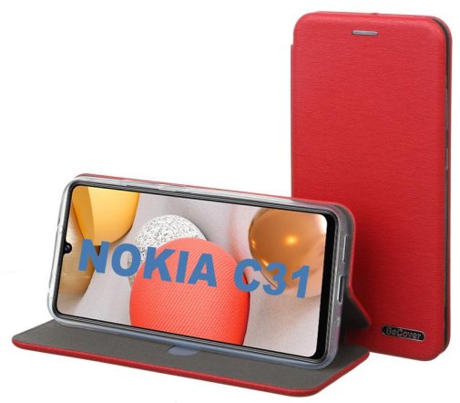 Чохол BeCover for Nokia C31 - Exclusive Burgundy Red (710246)